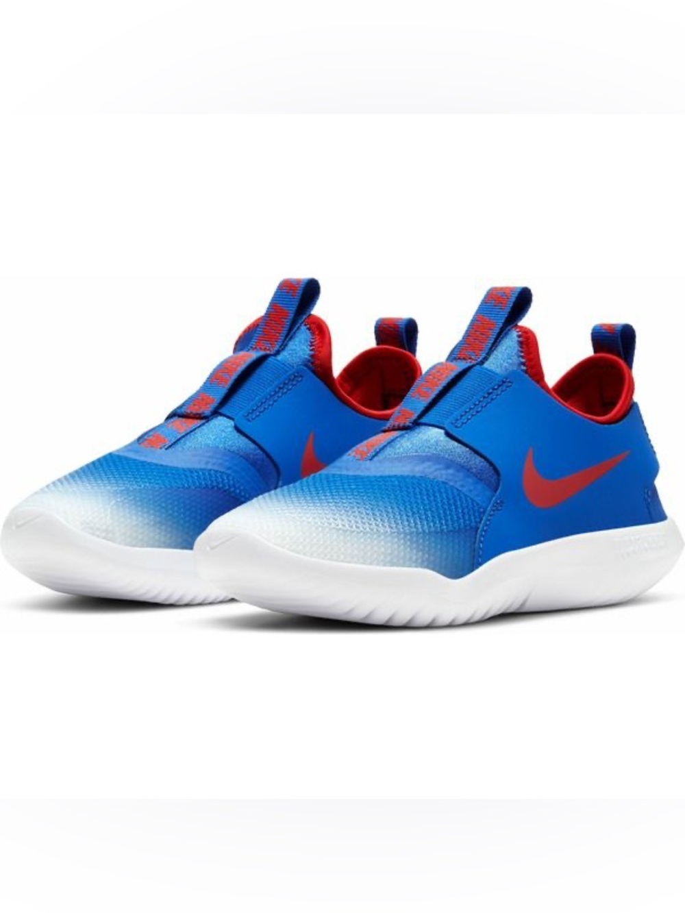 Nike Flex Runner Kids Blue & Red Slip-On Sneakers - Picture 8 of 11